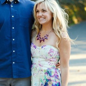 Strapless Floral Parker dress - size Xs